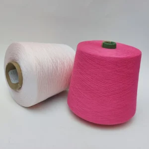 Mẫu sợi cotton mercerized nhuộm màu hồng đậm và hồng nhạt tương thích máy dệt Các tông màu nhuộm của sợi cotton bóng mercerized dệt kim cao cấp