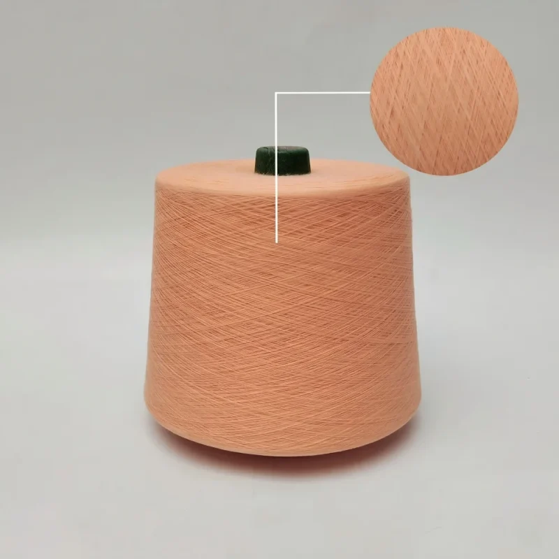 Chi tiết kết cấu sợi cotton nhuộm mịn Chi tiết kết cấu sợi cotton nhuộm 100% mịn ít xù lông cho dệt tất cao cấp