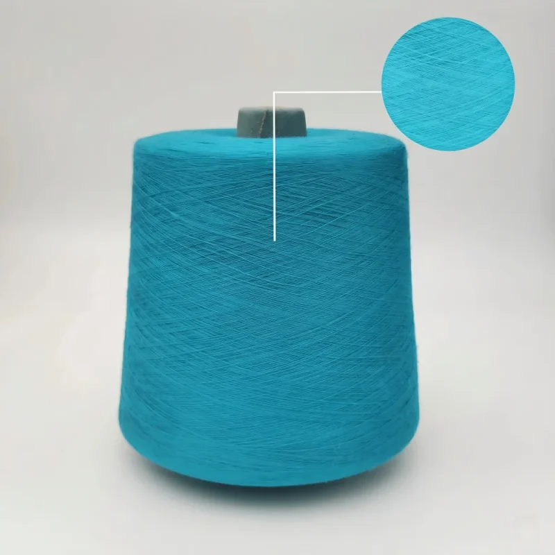 Chi Tiết Công Nghệ Kéo Sợi Tre Ring Spun Cận cảnh cấu trúc sợi tre 100% Ring Spun mịn màng và không xù lông.