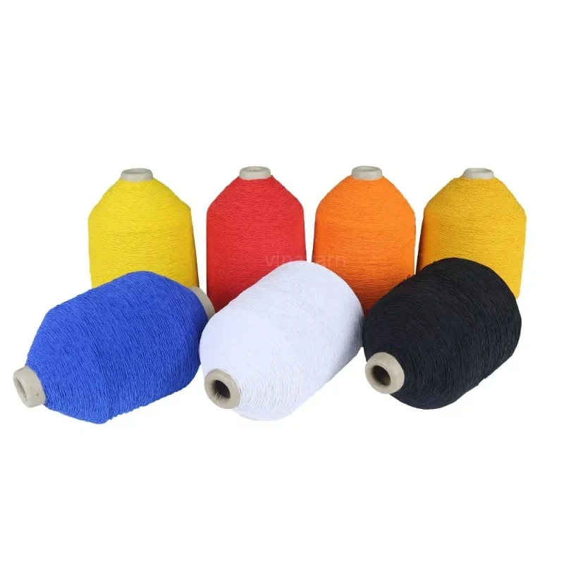Bảng màu sợi cao su latex bọc kép polyester Bảng màu sợi cao su latex bọc kép polyester cho dệt vớ