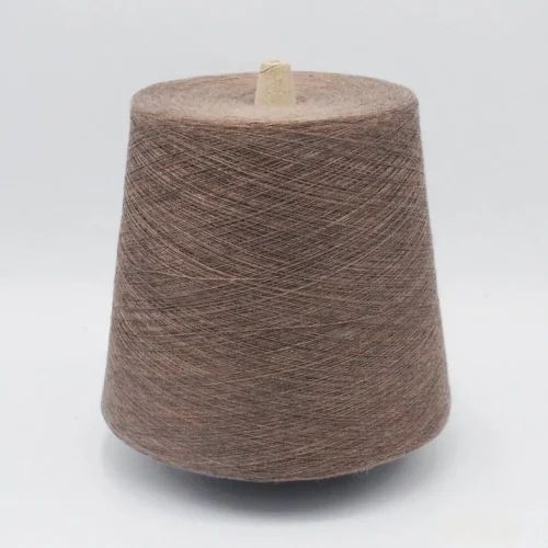 Sợi COOLSILK 30/1 màu nâu pha Lyocell và tơ tằm