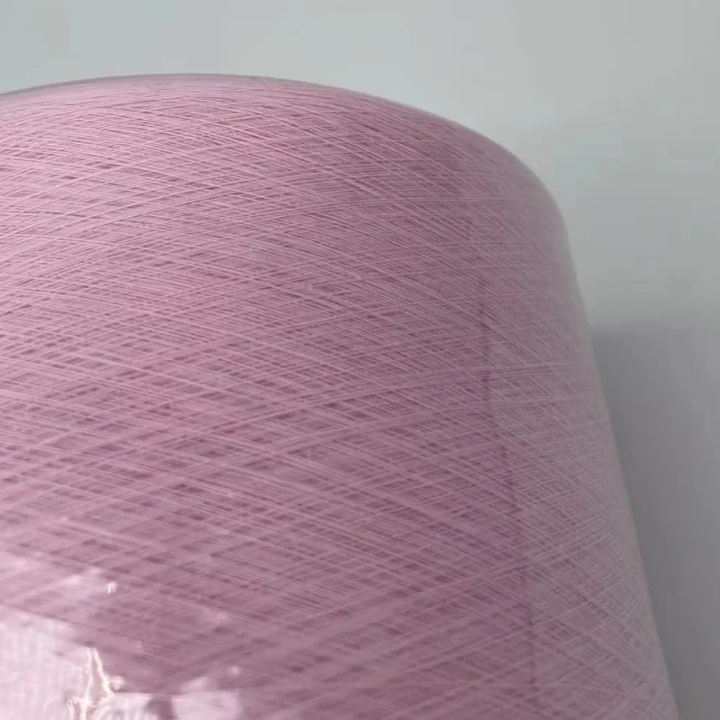 Kết cấu sợi cotton 100 Ne 32/1 Kết cấu sợi cotton 100 Ne 32/1 chải kỹ màu hồng