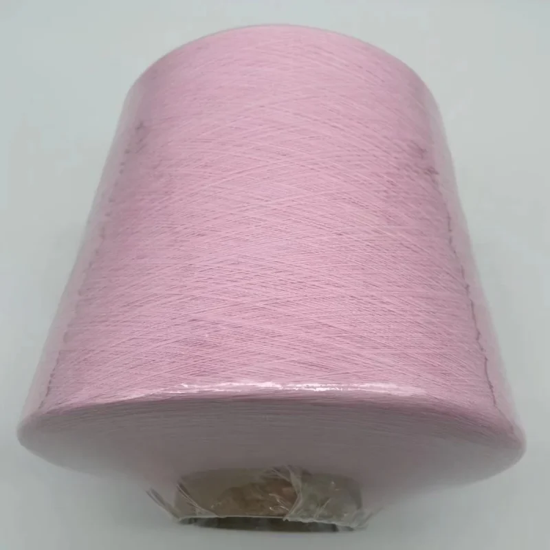 Thân cuộn sợi cotton 100 Ne 32/1 Thân cuộn sợi cotton 100 Ne 32/1 màu hồng nhạt