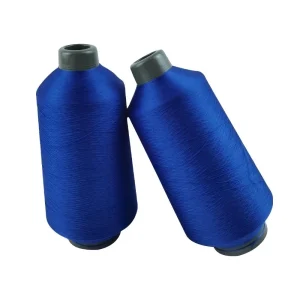 Sợi DTY polyester 300D/96F màu xanh dương cho tất bóng đá
