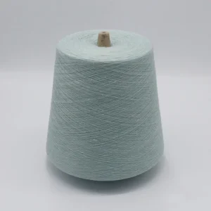 Sợi lanh polyester màu xanh ngọc dạng côn Sợi lanh polyester 30/1 màu xanh ngọc dạng côn đứng