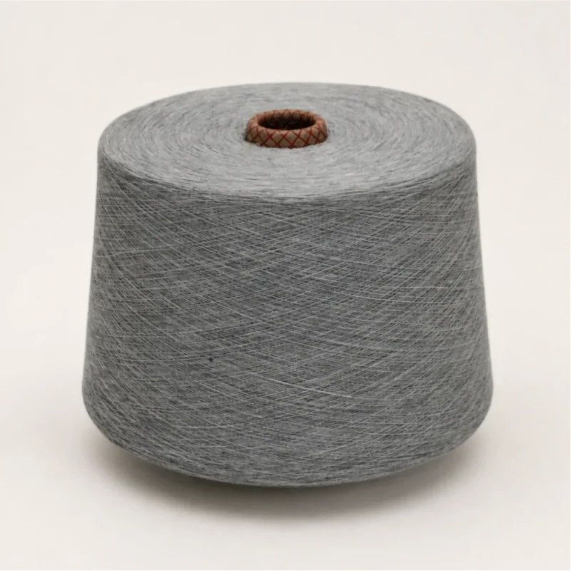 Sợi melange cotton màu xám Sợi melange cotton màu xám cho dệt kim và dệt thoi