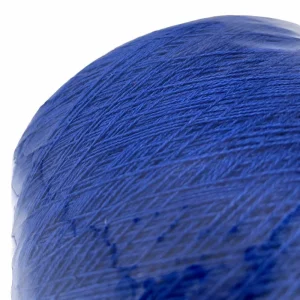 Bề mặt sợi cotton mercerized cận cảnh Cận cảnh bề mặt sợi cotton mercerized màu xanh