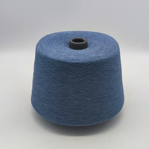 Cuộn sợi melange xanh ring spun Ne8-Ne30