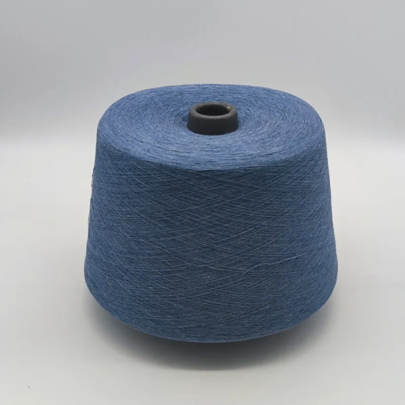 Cuộn sợi melange xanh ring spun Cuộn sợi melange xanh ring spun Ne8-Ne30