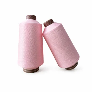 Soi DTY polyester dope dyed 75D/36F/2 mau hong nhat Soi DTY polyester nhuom dope dyed 75D/36F/2 mau hong nhat cho tat va det kim