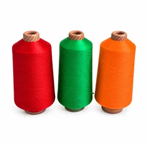 Soi DTY polyester dope dyed 75D/36F/2 mau do xanh la cam Soi DTY polyester nhuom dope dyed 75D/36F/2 mau do xanh la va cam cho socks
