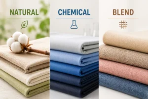 So sánh các loại vải tự nhiên, hóa học và pha trộn