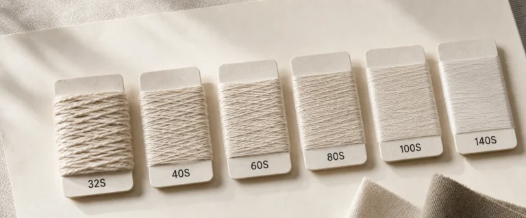 So sánh chi số sợi từ 32S đến 140S