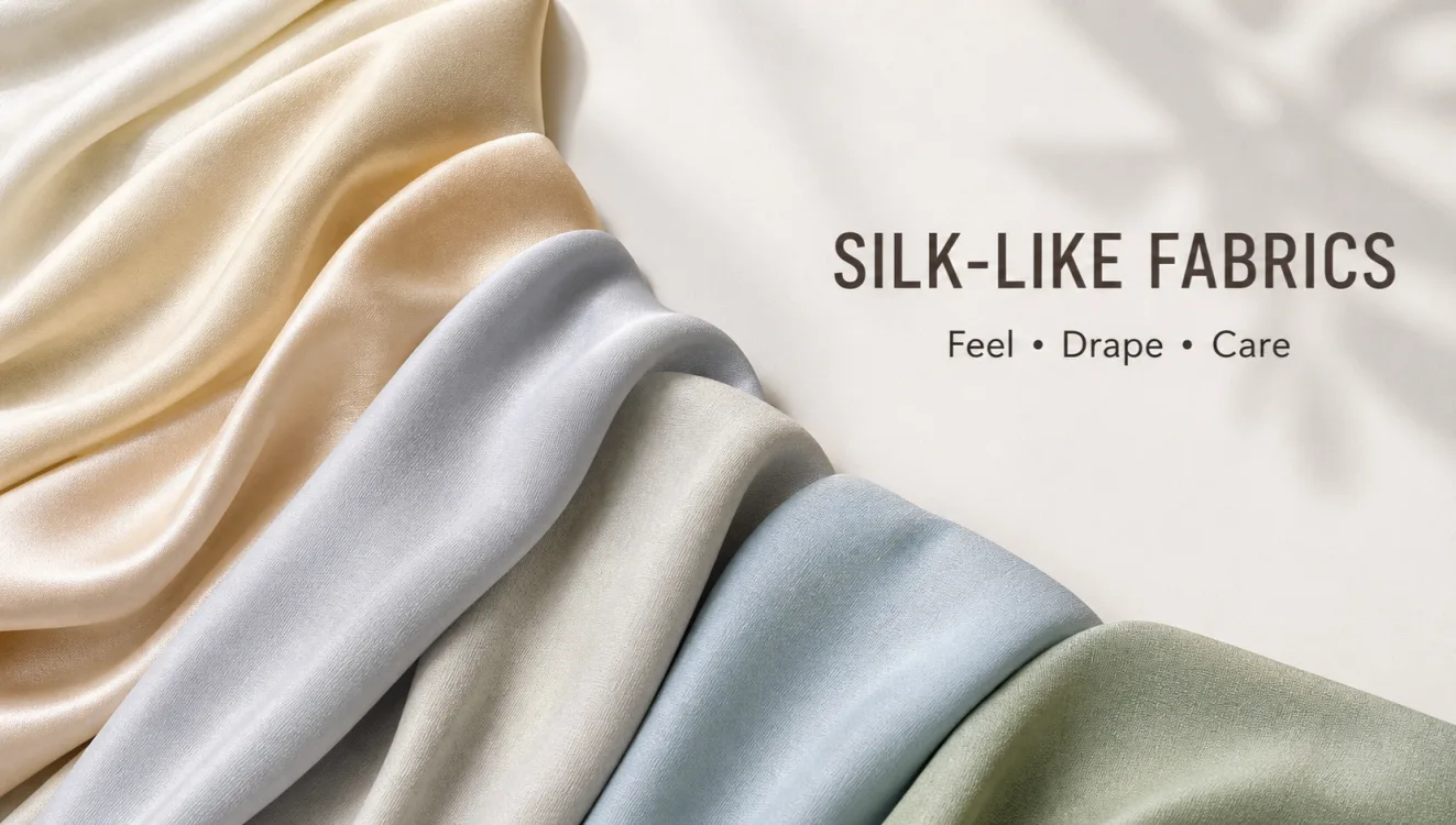 So sánh các loại vải giống lụa gồm lụa tơ tằm, viscose, lyocell, acetate, modal và ice silk