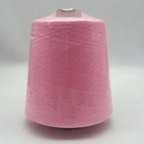Cận cảnh sợi cotton combed 32/1 Cận cảnh sợi cotton combed 32/1 màu hồng cho dệt kim