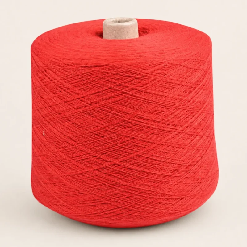 Sợi len Merino 28Nm/2 màu đỏ Sợi len Merino 100% 28Nm/2 màu đỏ dạng cone