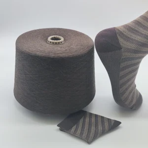Sợi melange pha màu nâu cho tất dệt kim Sợi melange pha màu nâu dùng cho tất dệt kim