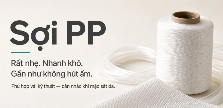 Cuộn sợi PP màu trắng với thông điệp rất nhẹ, nhanh khô và gần như không hút ẩm
