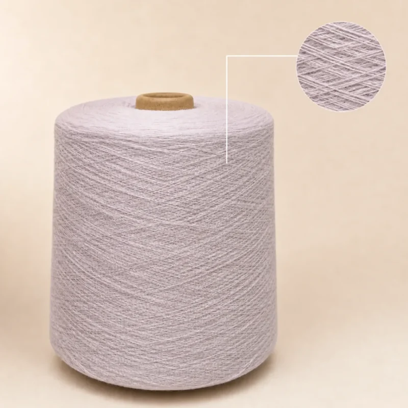 Chi tiết sợi cotton mercer hóa màu hồng phấn Ống sợi cotton mercer hóa màu hồng phấn kèm ảnh phóng to bề mặt