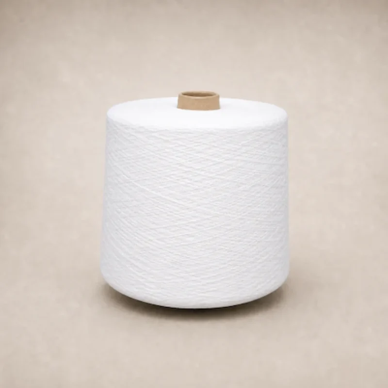 Cone sợi cotton Ne 21s1 màu trắng Cone sợi cotton Ne 21s/1 màu trắng cho dệt tất