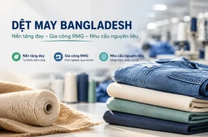 Ngành dệt may Bangladesh với sợi đay, hàng may mặc RMG và nhà máy sản xuất