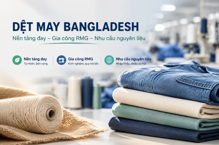 Ngành dệt may Bangladesh với sợi đay, hàng may mặc RMG và nhà máy sản xuất
