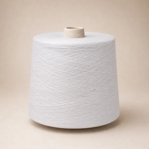 Ống sợi cotton 100% Ne 321 màu trắng Ống sợi cotton 100% Ne 32/1 màu trắng quấn cone