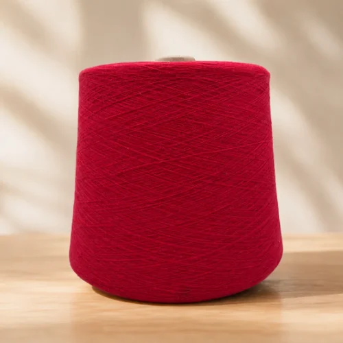Sợi cotton 100% Ne 201, 301, 401 màu đỏ Côn sợi cotton 100% màu đỏ dạng cone cho dệt kim