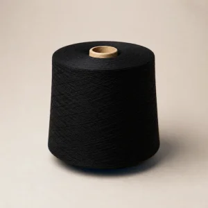 Cuộn sợi cotton 100% màu đen 20s/1 21s/1 trên nền sáng