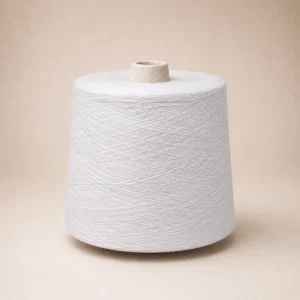 Sợi cotton chải thô Ne 211 màu trắng Ống sợi cotton chải thô Ne 21/1 màu trắng quấn cone