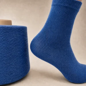 Sợi cotton chải thô màu đỏ và hàng dệt kim Cone sợi cotton màu đỏ cạnh vải dệt kim đỏ và xám