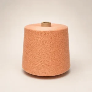 Cone sợi cotton mercerized JC60S/2 màu cam đào