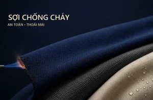 Vải dệt từ sợi chống cháy trong thử nghiệm ngọn lửa nhỏ