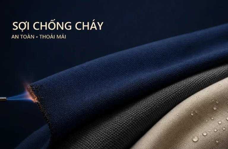 Vải dệt từ sợi chống cháy trong thử nghiệm ngọn lửa nhỏ