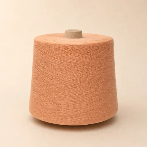soi-cotton-bci-nhuom-mau-cam-dao Cuộn sợi cotton BCI nhuộm màu cam đào dùng cho dệt tất