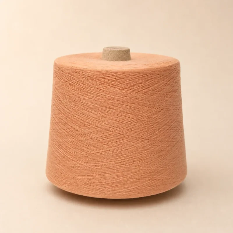 soi-cotton-bci-nhuom-mau-cam-dao Cuộn sợi cotton BCI nhuộm màu cam đào dùng cho dệt tất