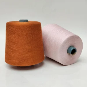 Sợi cotton mercerized 80S màu cam và hồng Sợi cotton mercerized 80S màu cam và hồng dạng cone