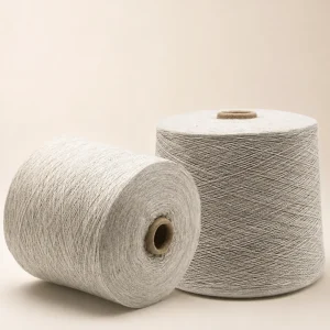 Sợi cotton mercerized 80S màu trắng dạng cone Sợi cotton mercerized 80S màu trắng dạng cone