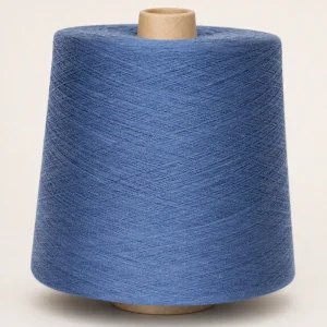 Sợi dệt màu xanh denim Ống sợi dệt màu xanh denim dạng côn với bề mặt sợi quấn chéo