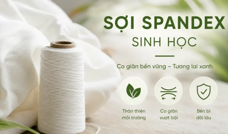 Sợi spandex sinh học dùng cho vải dệt kim co giãn bền vững