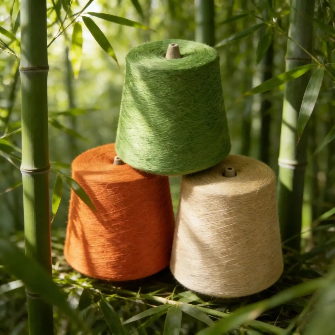 Sợi tre tái sinh thân thiện môi trường trong nguồn nguyên liệu tre bền vững