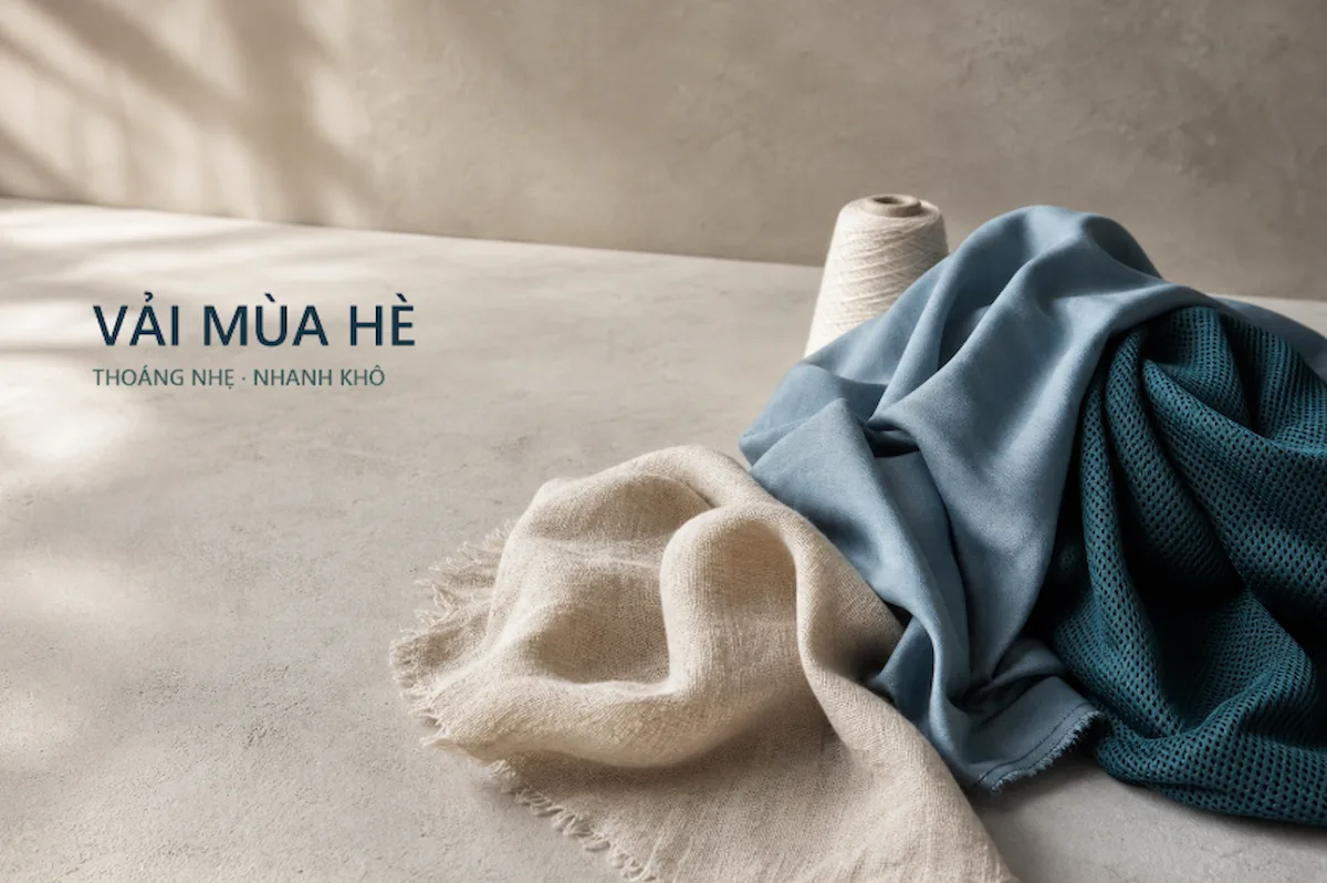 Vải may đồ mùa hè gồm linen, Lyocell và polyester quick-dry