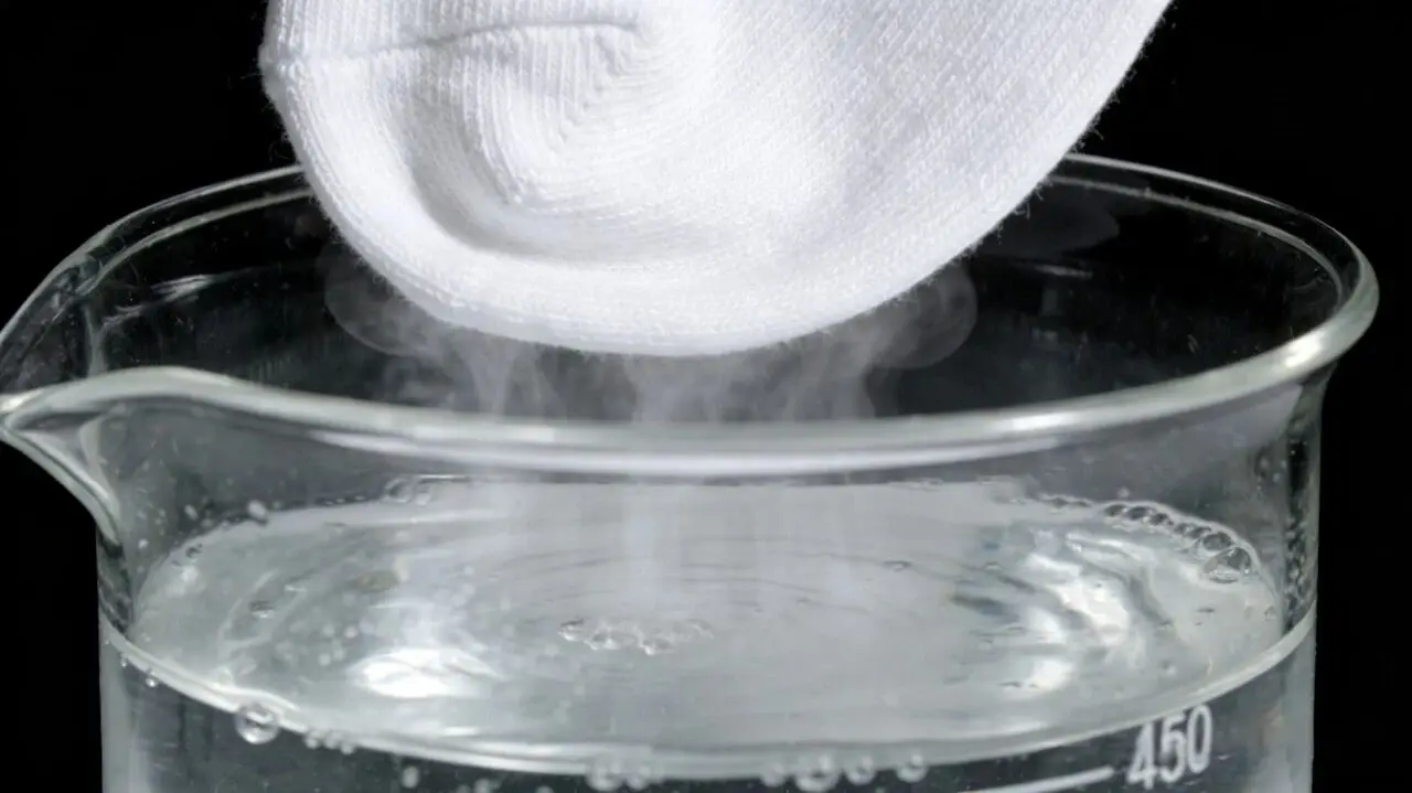 kiểm tra khả năng hút ẩm nhanh và thoáng khí của vải tre-cotton