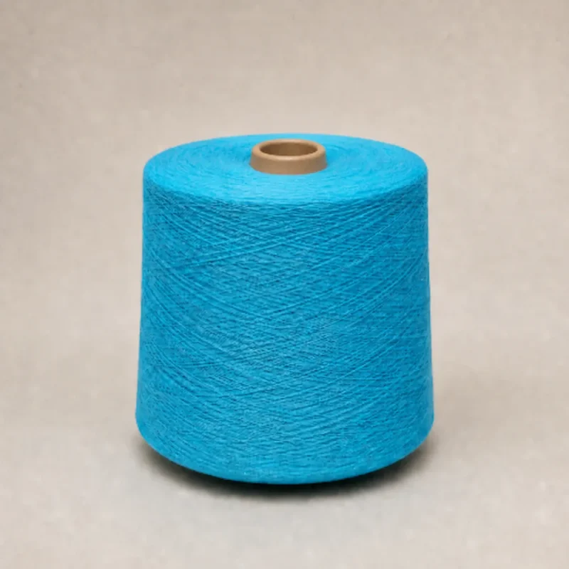 Cone sợi cotton chải kỹ nhuộm màu Ne 322 màu xanh Cone sợi cotton chải kỹ nhuộm màu Ne 32/2 màu xanh