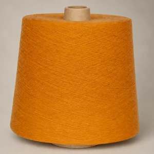 Cone sợi cotton Ne 80/2 mercerized màu cam dùng cho dệt kim