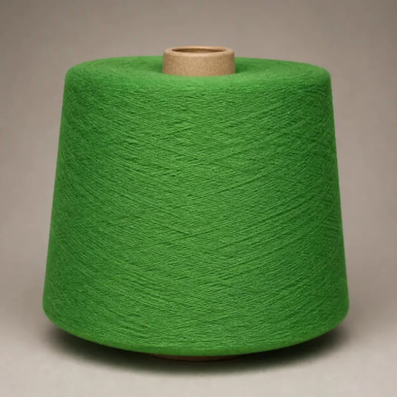 Cone sợi cotton xanh lá Cone sợi cotton chải kỹ mercer hóa Ne 80S/2 màu xanh lá