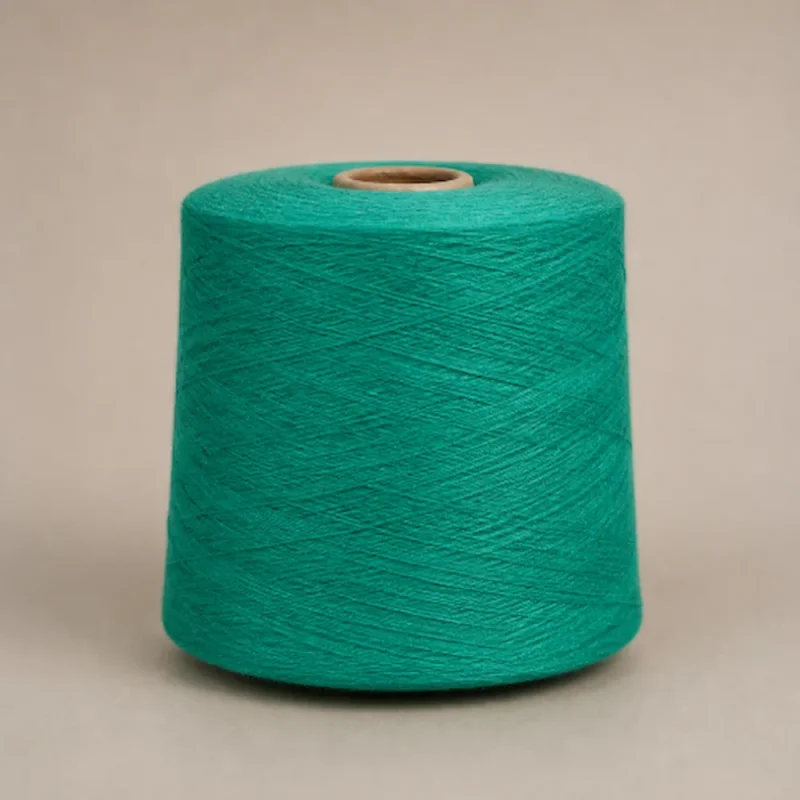 Cone sợi cotton xanh ngọc Cone sợi cotton chải kỹ mercer hóa Ne 80S/2 màu xanh ngọc