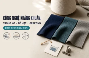 Ba hướng công nghệ kháng khuẩn trên sợi và vải dệt kim