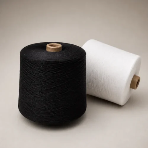 Sợi Cotton BCI 40s Màu Đen Và Trắng Sợi cotton BCI 40s màu đen và trắng, dùng cho nhà máy dệt tất cotton