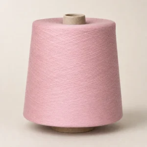 Sợi Cotton Ring Spun Compact Màu Hồng Cuộn sợi cotton ring spun compact màu hồng dạng cone